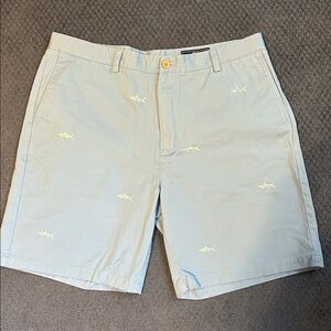 Vineyard Vines Blue Cotton Twill Shorts